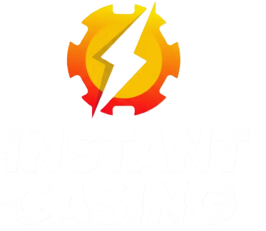 Instant Casino official logo with lightning bolt symbol